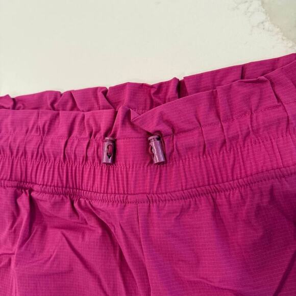 MTA Sport NWT Running Shorts Bike Liner Womens 3X Magenta Cinch Waist Activewear - Picture 3 of 9